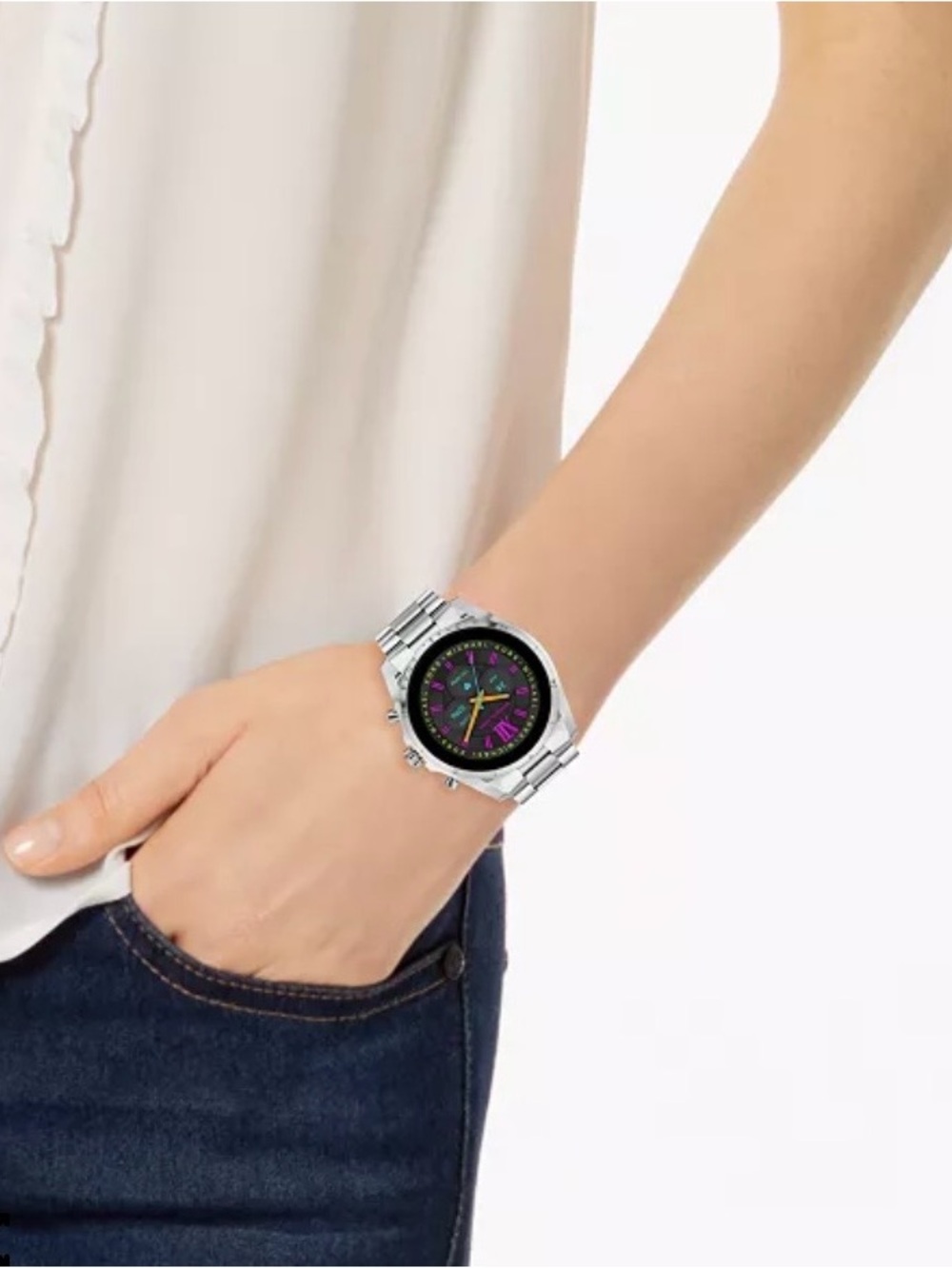 Michael Kors Unisex Gen 6 Bradshaw Stainless Steel Smartwatch - Picture 16 of 16
